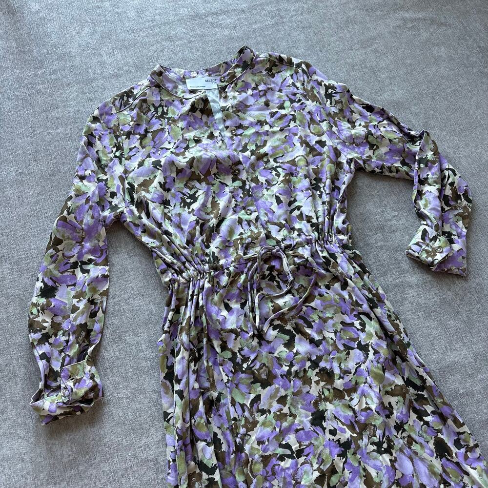 Floral Maxi Dress Cinch Waist